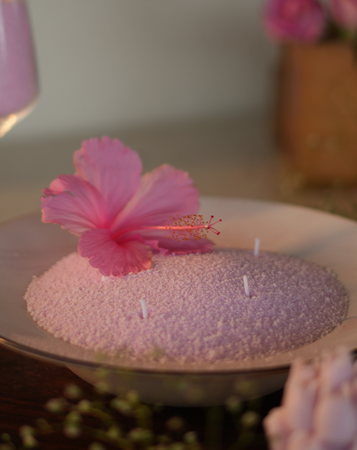 Lavender Haze Pearl Candle