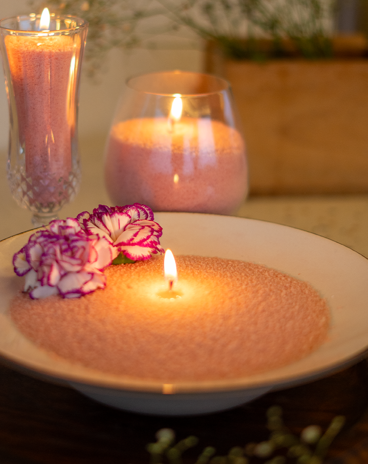Lush Pink Pearl Candle