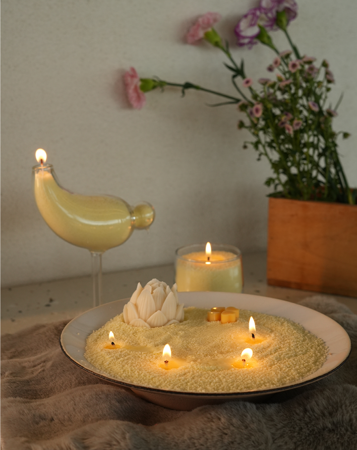 Lemon Bloom Pearl Candle