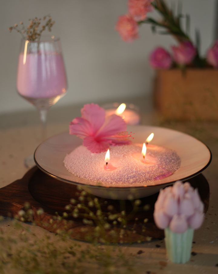 Lavender Haze Pearl Candle