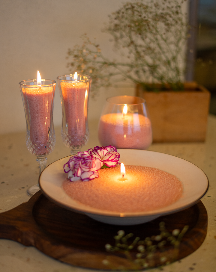 Lush Pink Pearl Candle