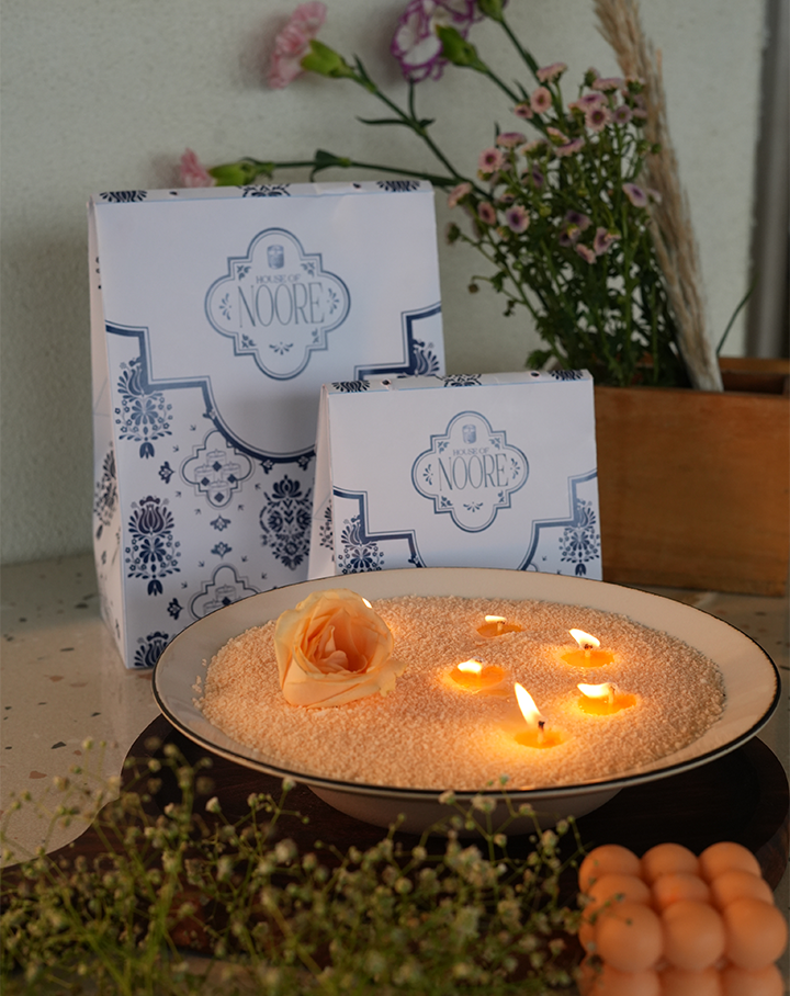 Apricot Glow Pearl Candle